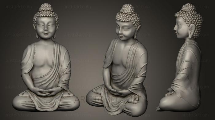 Buddha figurines (STKBD_0025) 3D model for CNC machine